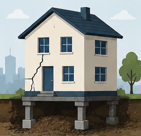 Verzakte woning